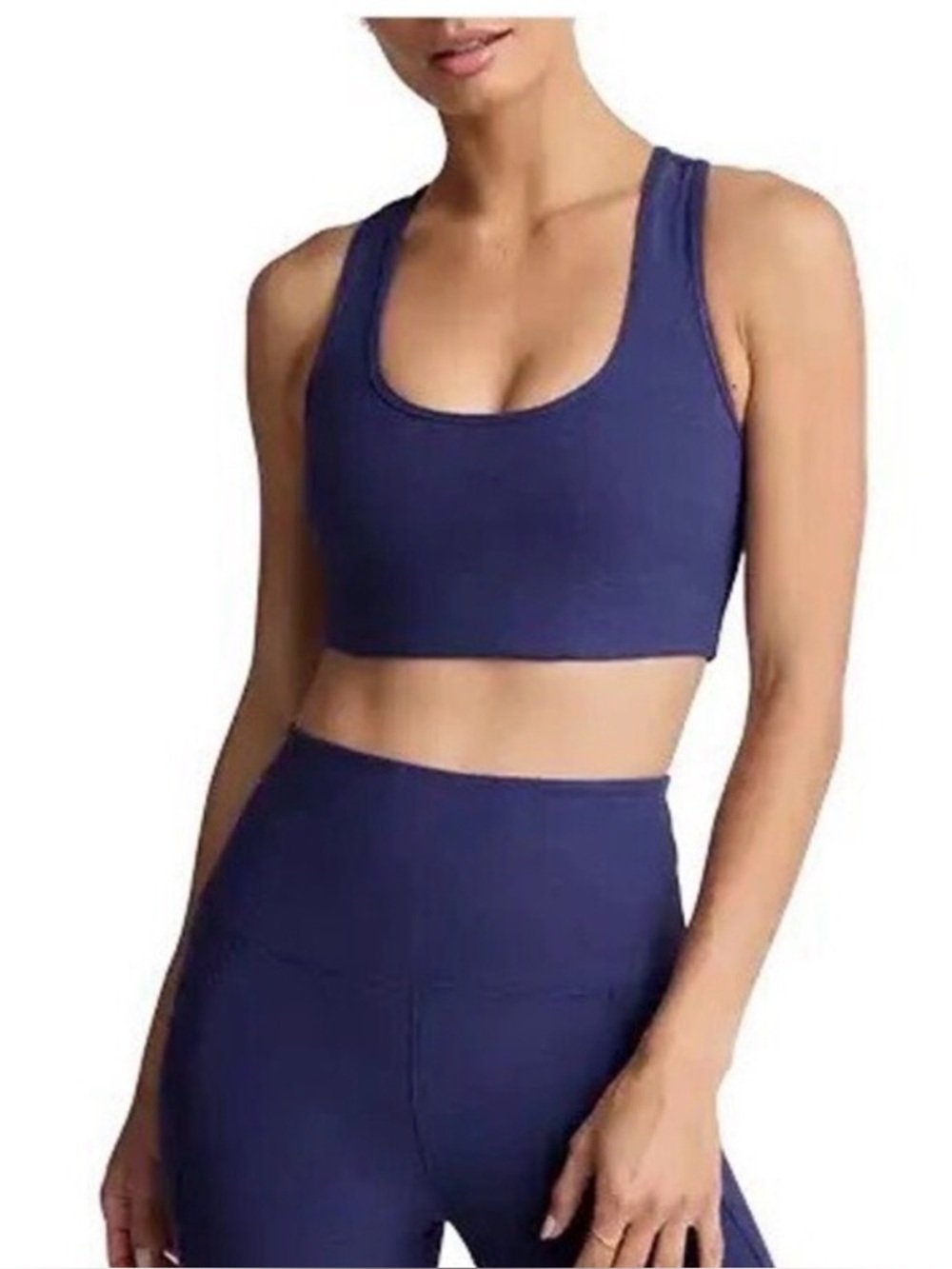 Beyond Yoga Spacedye Simplicity Bra Eternal Blue Heather M